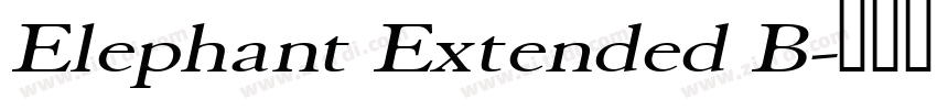 Elephant Extended B字体转换